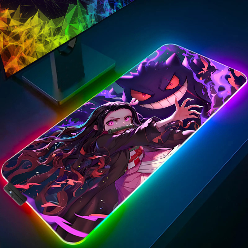 Rgb Keyboard Wrist Rest - RGB Büyük Mouse Pad Ofis Masa