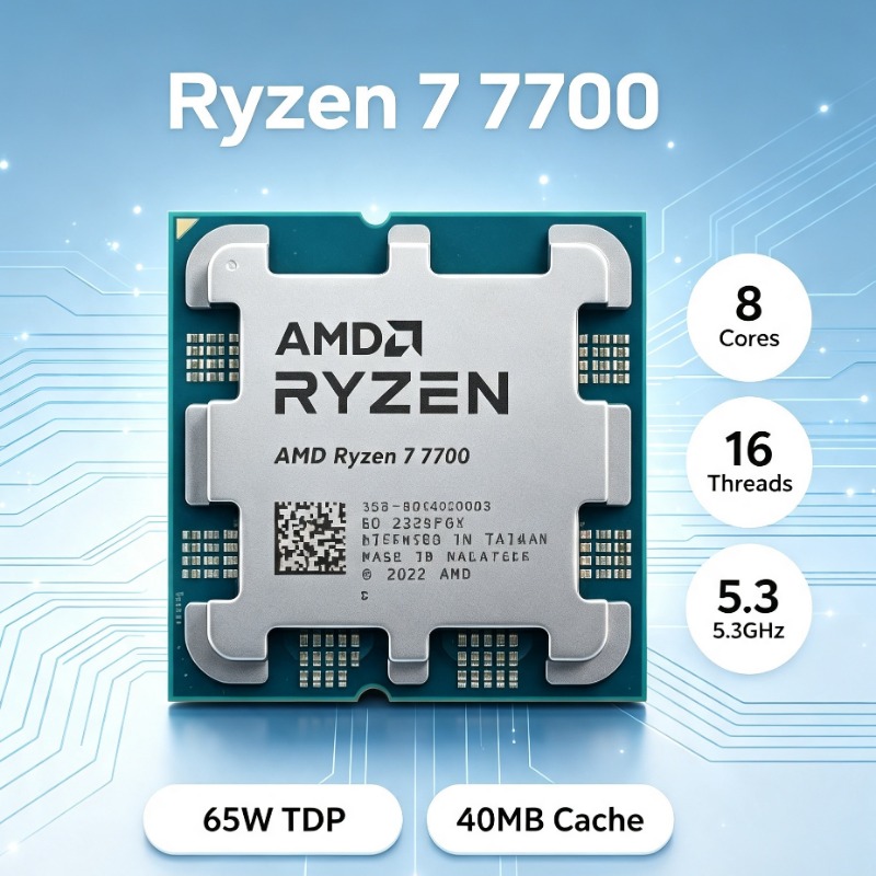 Pc Gaming Ryzen 7 - AM5 Yuvalı Oyun Bilgisayarı CPU'su AMD