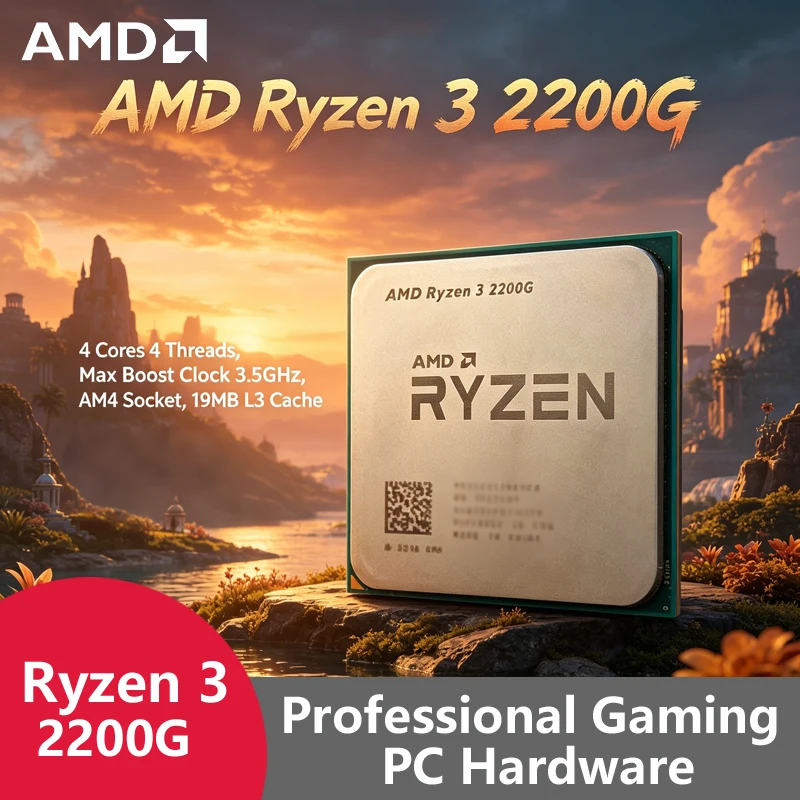 Pc Gaming Entry - AMD Ryzen 3 2200G AM4 Ekonomik