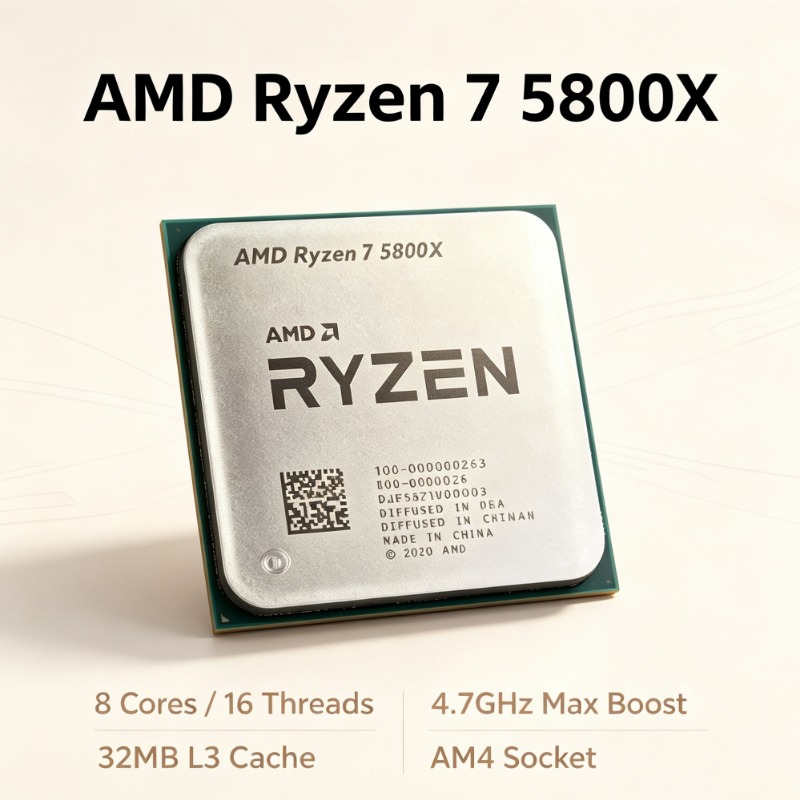 Pc Gaming Cpu - R7 5800X Masaüstü İşlemci Maksimum Hız