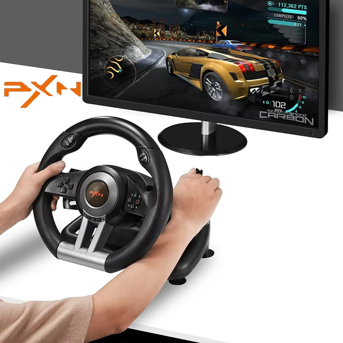 Pc Gaming Entry - PXN V3 Yarış Direksiyonu, PC Uyumlu,