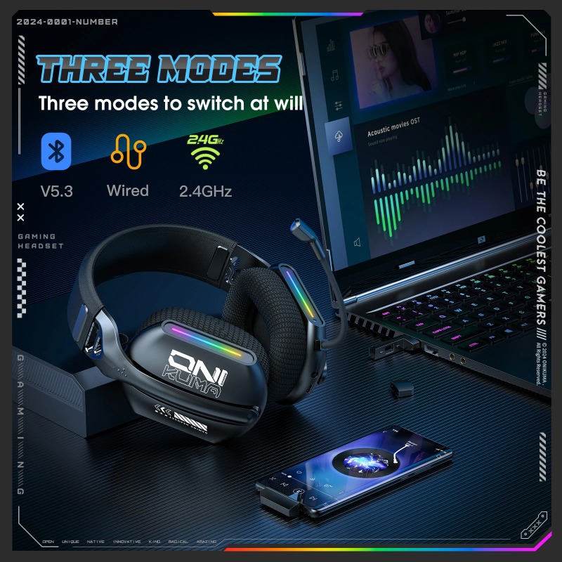 ONIKUMA GT808 Kablosuz Oyun Ku - Pc Gaming Earphones incelemesi ve fiyatı