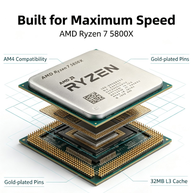 R7 5800X Masaüstü İşlemci Maks - Pc Gaming Cpu incelemesi ve fiyatı
