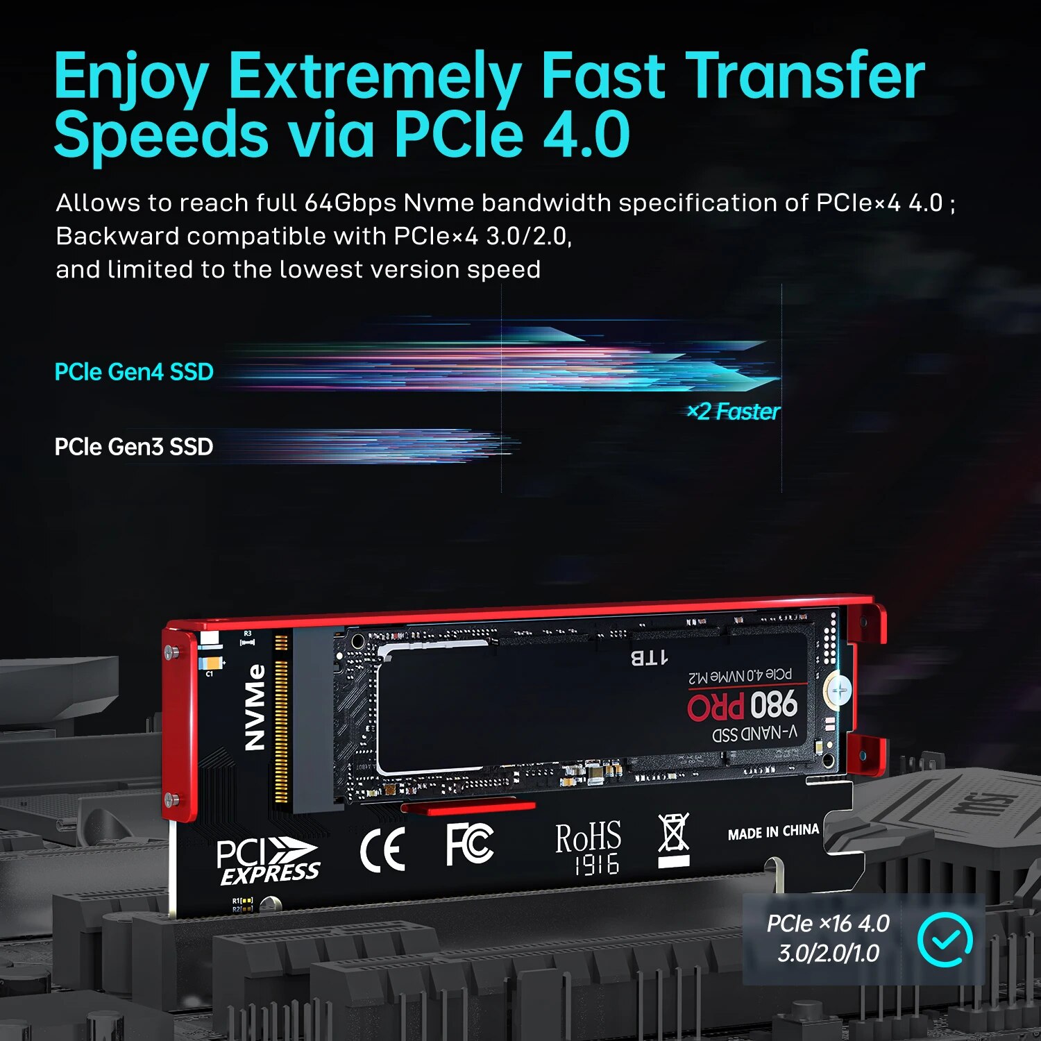JEYI M.2 NVME PCIE 4.0 X16 ada - Samsung Ssd 990 Pro incelemesi ve fiyatı