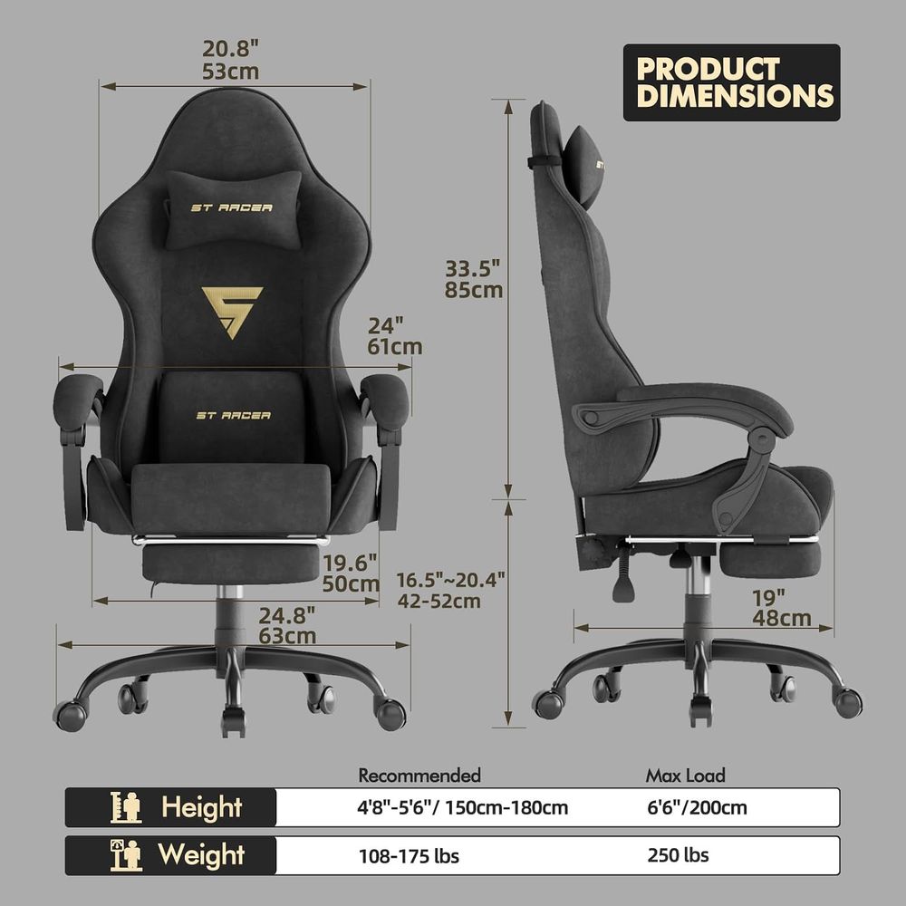 Kadife Kumaşlı Ergonomik Oyunc - Pc Gaming Usa incelemesi ve fiyatı