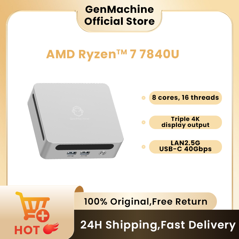 GenMachine Mini PC USB4 2.5G L - Pc Gaming Ryzen 7 incelemesi ve fiyatı