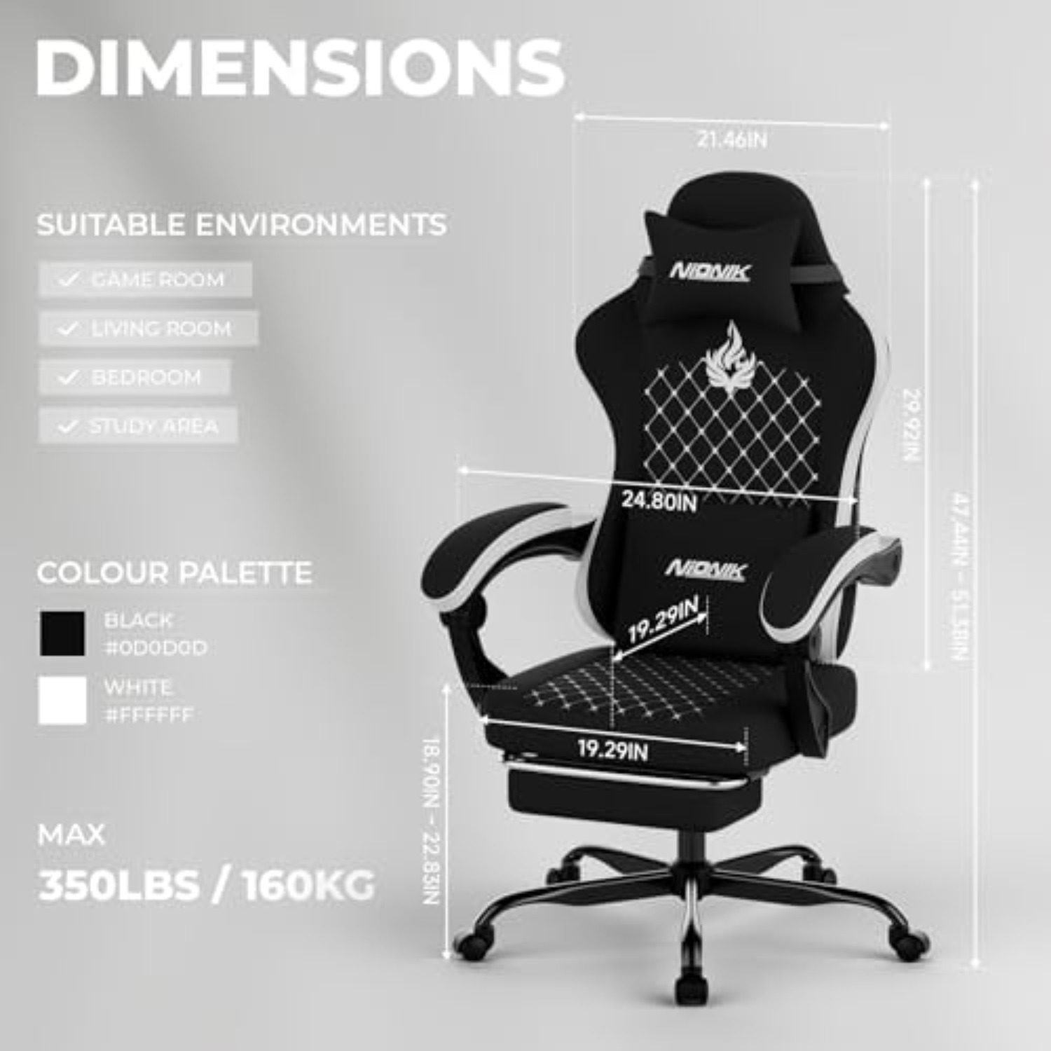Masajlı Oyuncu Koltuğu, Ergono - Pc Gaming Usa incelemesi ve fiyatı