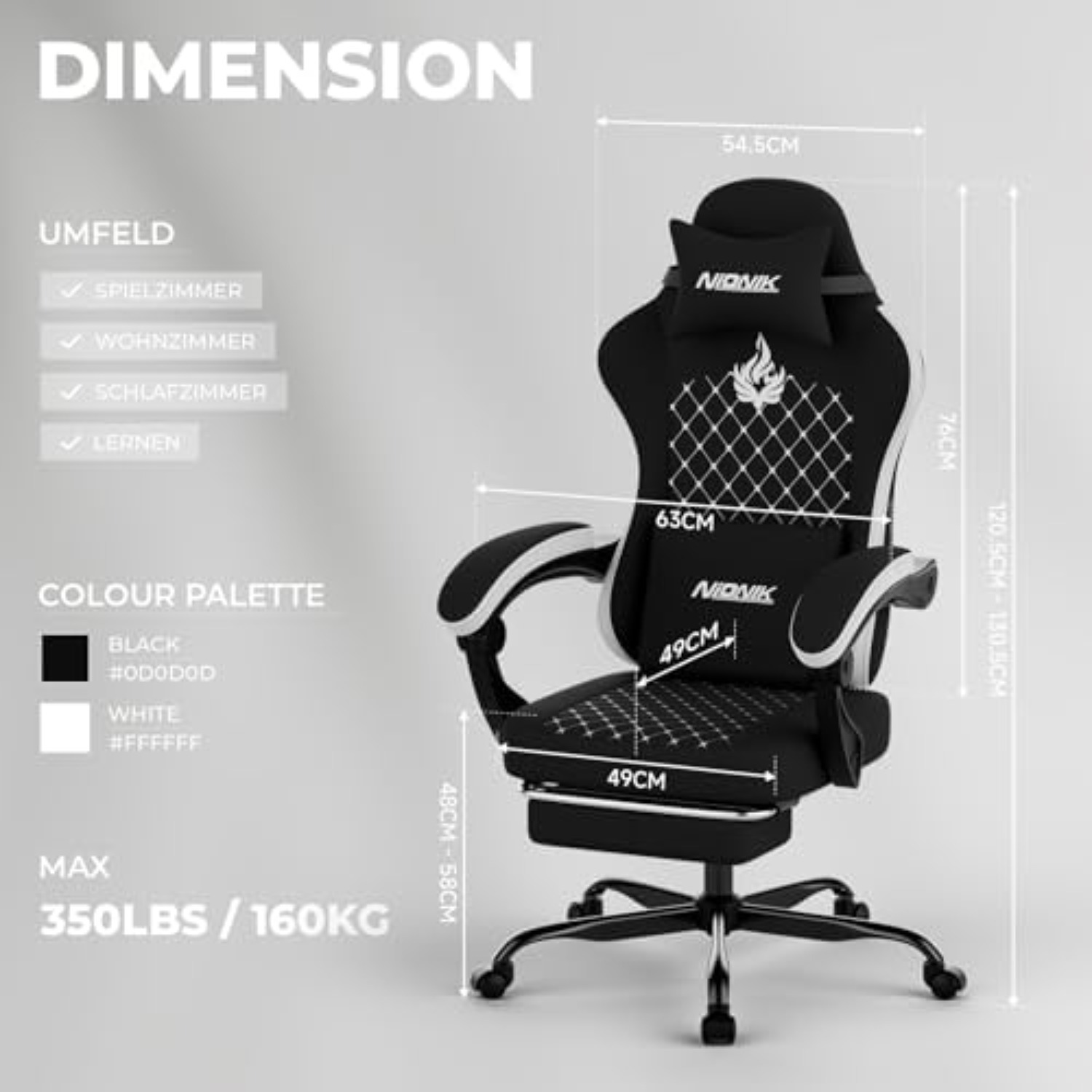 Masajlı Oyuncu Koltuğu, Ergono - Pc Gaming Usa incelemesi ve fiyatı