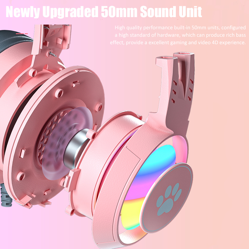 Sevimli kedi kulak oyun mikrof - Pc Gaming Earphones incelemesi ve fiyatı