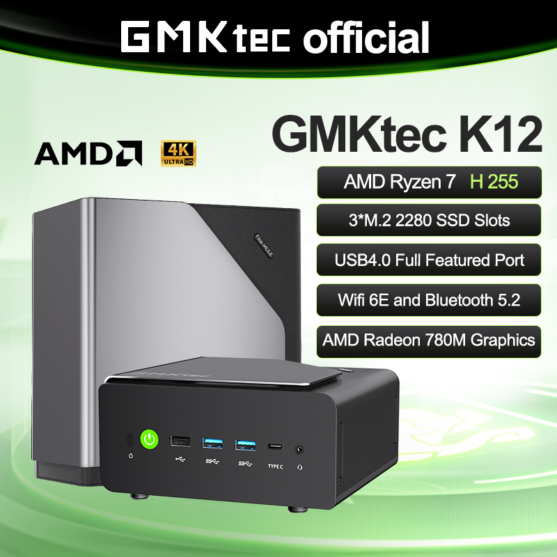 GMKtec Mini PC K12 Nucbox AMD  - Pc Gaming Ryzen 7 incelemesi ve fiyatı