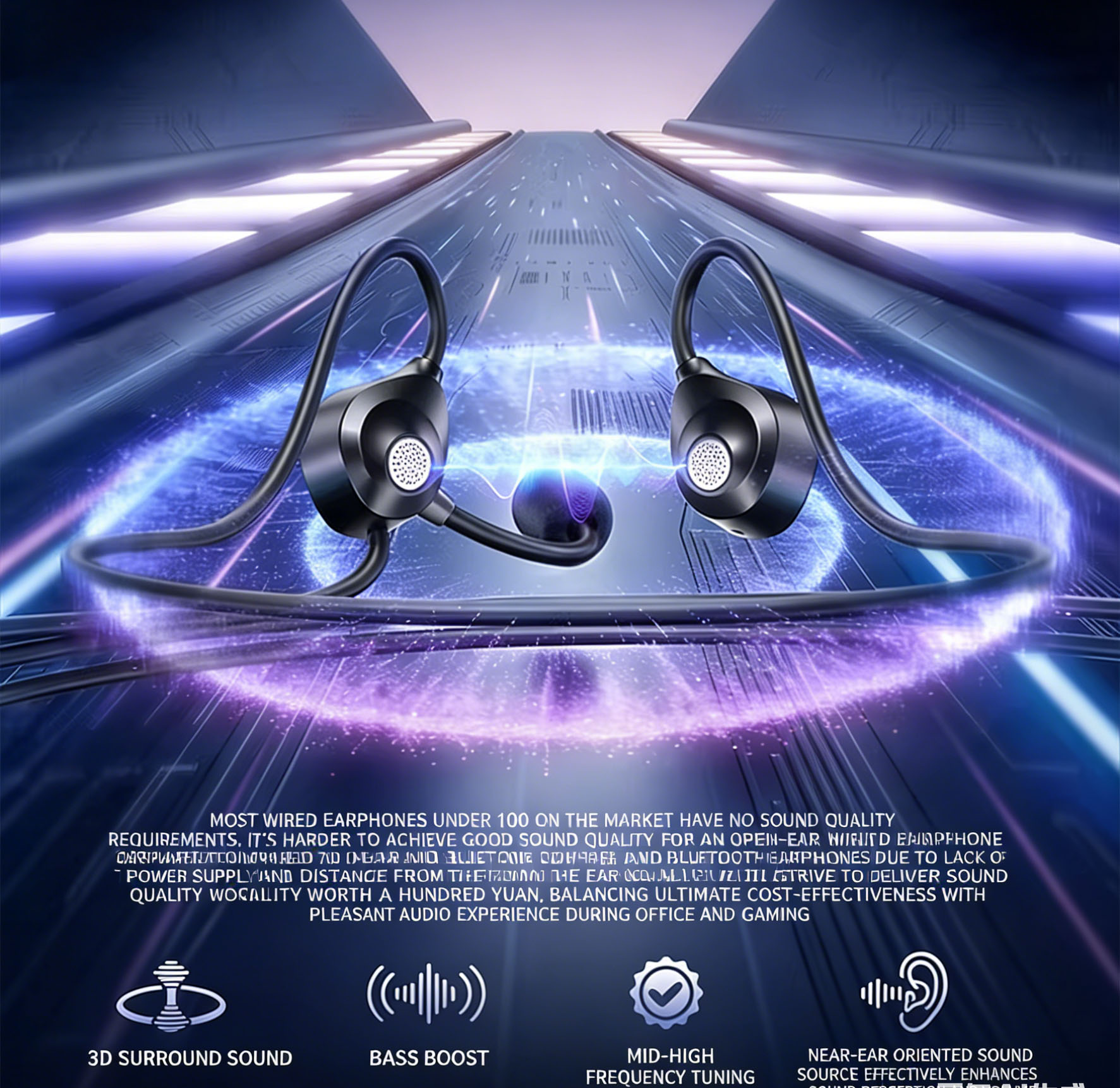 Açık Kulak Kulaklıkları 3.5MM  - Pc Gaming Earphones incelemesi ve fiyatı